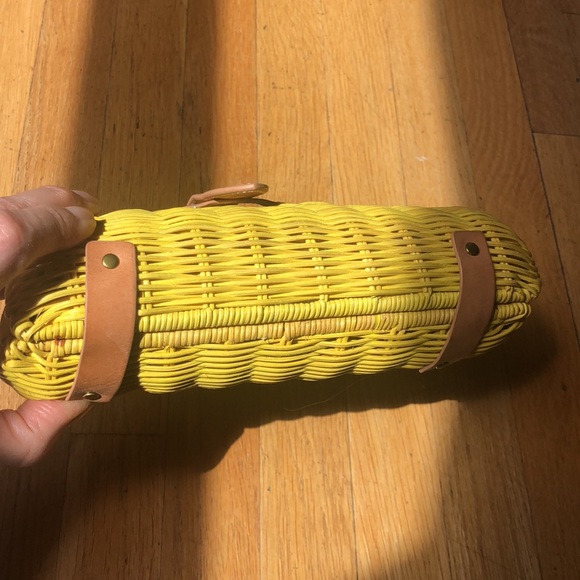J. Crew ratan basket weave clutch - Picture 3 of 8
